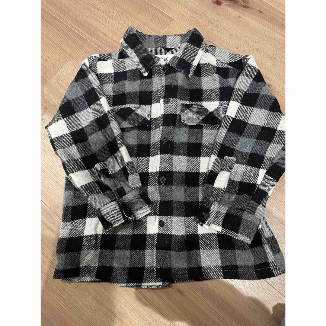 ZARA KIDS(ザラキッズ)のZARA kids チェック シャツ キッズ/ベビー/マタニティのキッズ服男の子用(90cm~)(Tシャツ/カットソー)の商品写真