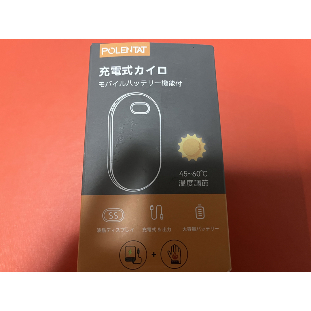 【新品】POLENTAT/充電式カイロ/ブラック インテリア/住まい/日用品の日用品/生活雑貨/旅行(日用品/生活雑貨)の商品写真