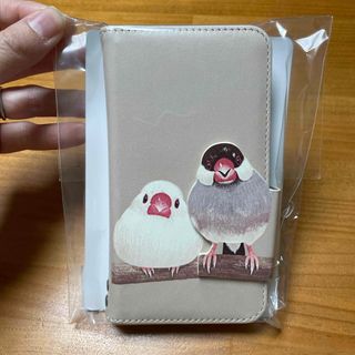 フェリシモ(FELISSIMO)の文鳥　スマホカバー(キャラクターグッズ)