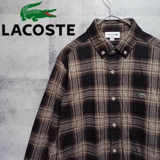 ラコステ(LACOSTE)のLACOSTE ラコステ メンズシャツ US M(日本Lサイズ)(シャツ)