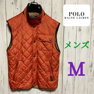 ポロラルフローレン(POLO RALPH LAUREN)の【即時発送】POLO　ポロラルフローレン　ベスト　サイズＭ　オレンジ　メンズ(ベスト)