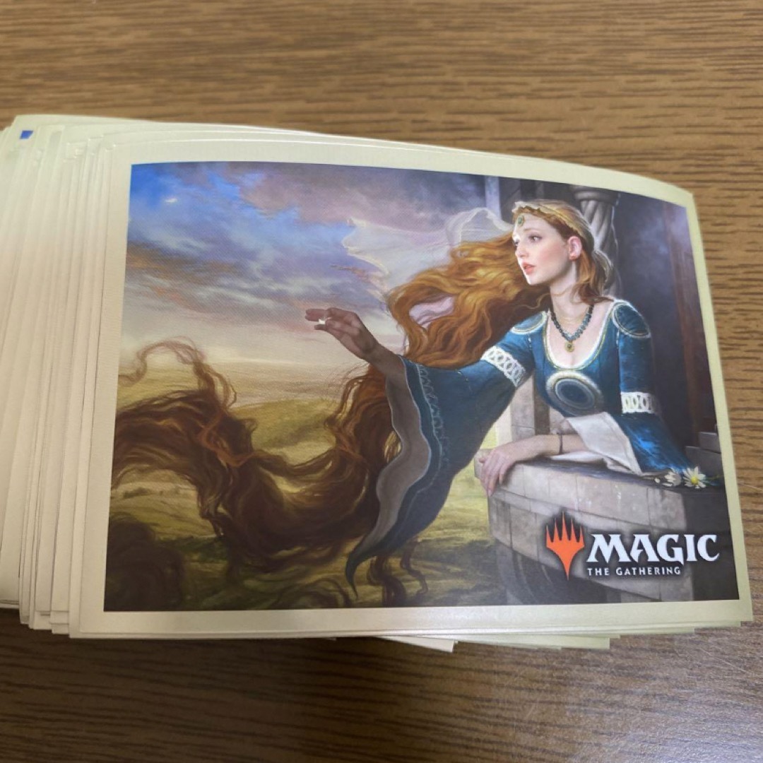 MTG エルドレインの王権 限定スリーブ 80枚 塔への閉じ込め 未使用 エンタメ/ホビーのトレーディングカード(その他)の商品写真