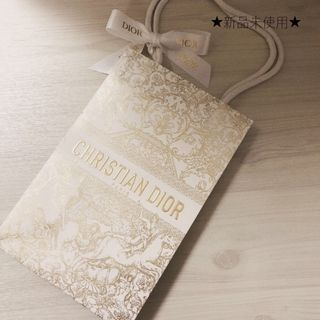 クリスチャンディオール(Christian Dior)の新品未使用★DIOR★紙袋　ショッパー ホリデー限定  リボン付.*・゜(ショップ袋)