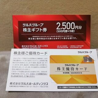 ツルハ 株主優待 2500円分 ＋ 優待カード ラクマパック(ショッピング)