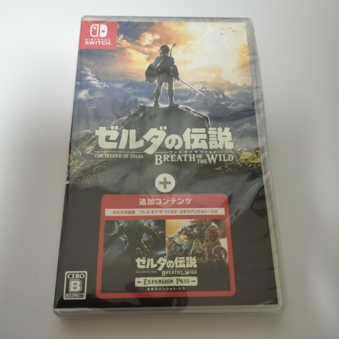 ゼルダの伝説 ブレス オブ ザ ワイルド ＋ エキスパンション・パス エンタメ/ホビーのゲームソフト/ゲーム機本体(家庭用ゲームソフト)の商品写真