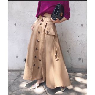 アメリヴィンテージ(Ameri VINTAGE)のAMERI TRENCH LIKE SKIRT トレンチスカート(ロングスカート)