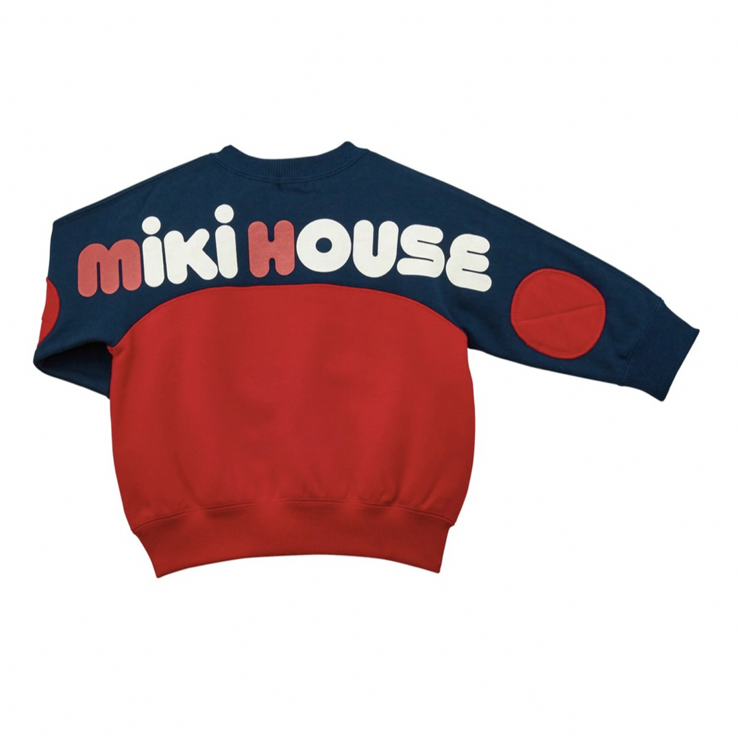 mikihouse(ミキハウス)の新品　日本製　ミキハウス　ロゴ　トレーナー　90 キッズ/ベビー/マタニティのキッズ服男の子用(90cm~)(ニット)の商品写真