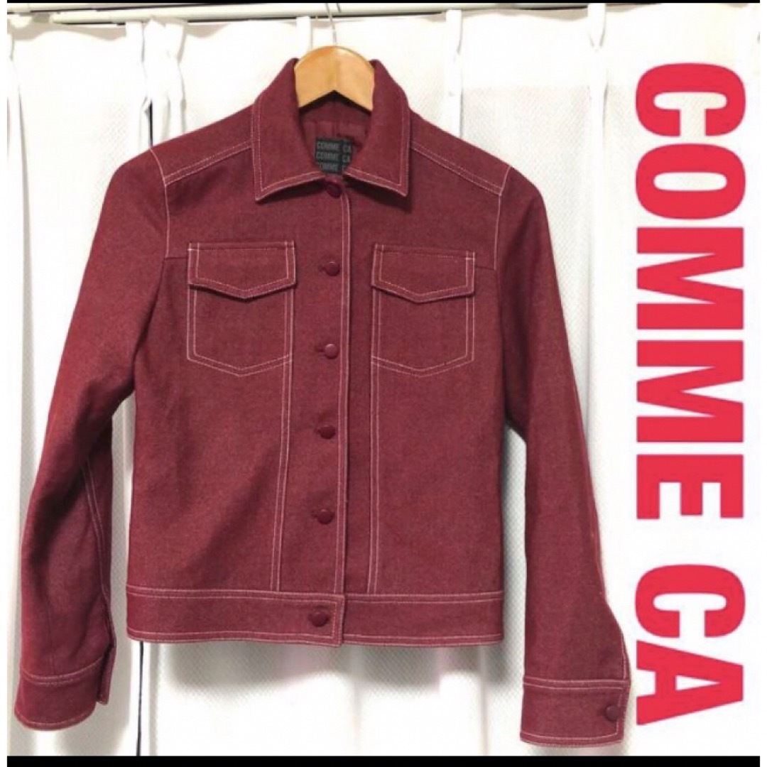 COMME CA ISM(コムサイズム)のCOMME CA デニム風　ジャケット　イタリア製生地使用 レディースのジャケット/アウター(テーラードジャケット)の商品写真