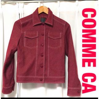 コムサイズム(COMME CA ISM)のCOMME CA デニム風　ジャケット　イタリア製生地使用(テーラードジャケット)