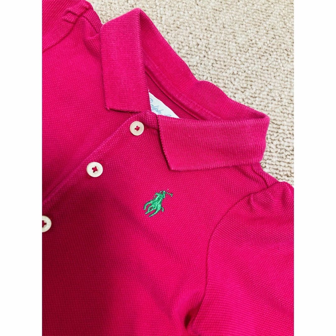 POLO RALPH LAUREN(ポロラルフローレン)の☆ラルフローレン☆ ロゴ入りベルト付きワンピース   70cm キッズ/ベビー/マタニティのベビー服(~85cm)(ワンピース)の商品写真