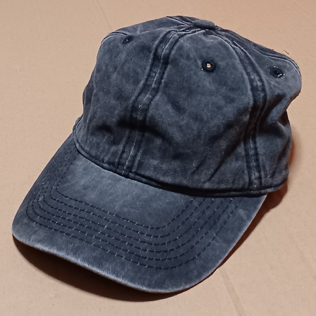 【コットン】キャップ (ブラック)男女兼用 メンズの帽子(キャップ)の商品写真