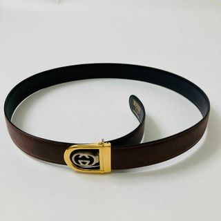 グッチ(Gucci)のOLD GUCCI インターロッキング コンビカラー メンズ ベルト(ベルト)