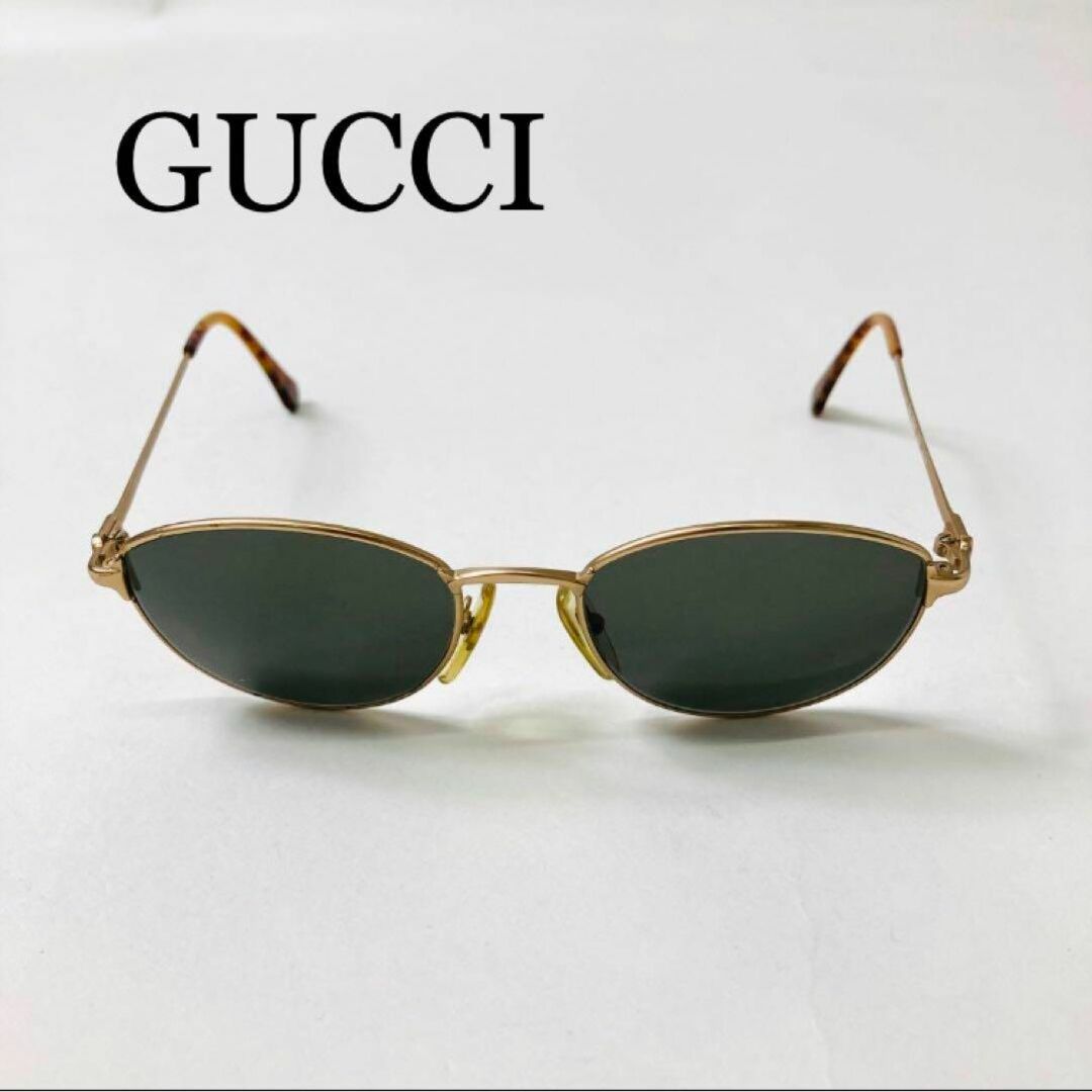 GUCCI ゴールドフレーム サングラス GUCCI ゴールドフレーム サングラス