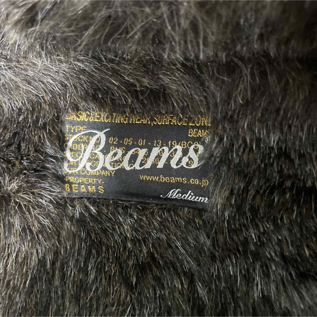 BEAMS(ビームス)の美品　ビームス　ショートモッズコート　ブルゾン　ジャケット　カーキ　Mサイズ メンズのジャケット/アウター(モッズコート)の商品写真