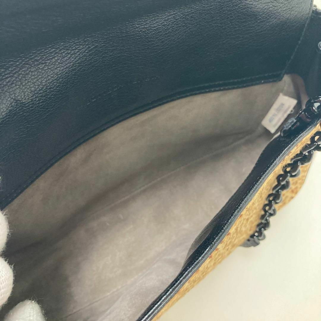 BOTTEGA VENETA ハラコレザー レオパード チェーンショルダーバッグ BOTTEGA VENETA ハラコレザー レオパード チェーンショルダーバッグ