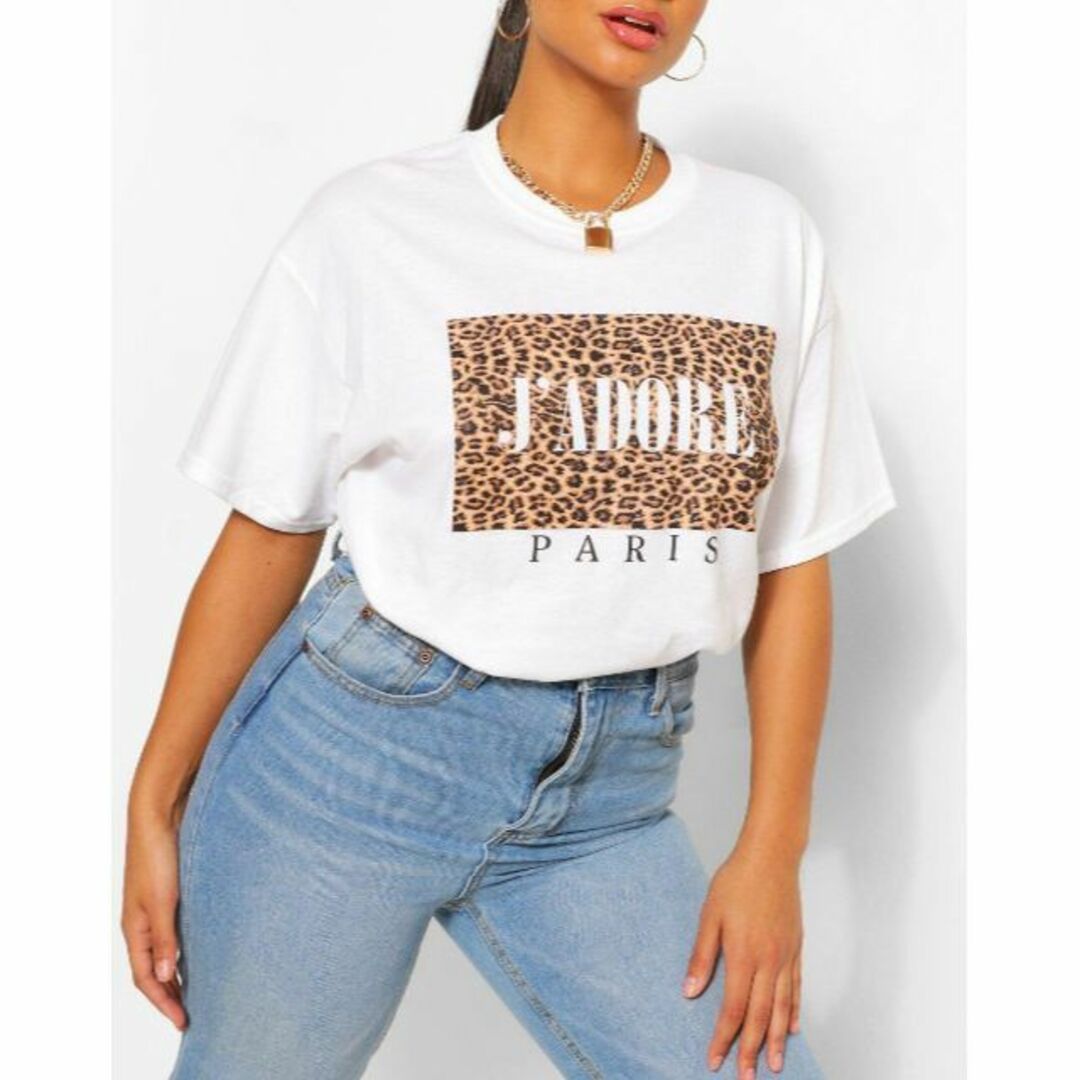 asos(エイソス)の【※訳あり価格】英国インポート♡boohoo レオパードプリントTシャツ レディースのトップス(Tシャツ(半袖/袖なし))の商品写真