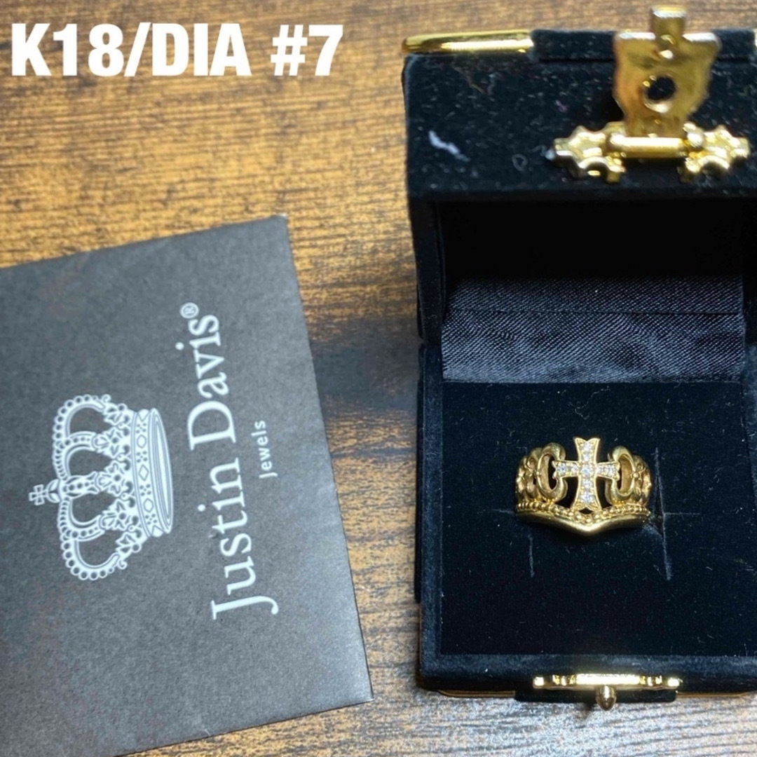 Justin Davis(ジャスティンデイビス)の激レアJUSTIN DAVIS   MAJESTY RING k18/DIA レディースのアクセサリー(リング(指輪))の商品写真