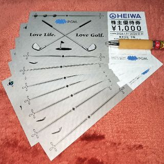 ヘイワ(平和)の平和　Heiwa PGM ゴルフ 株主優待券8000円分(ゴルフ場)