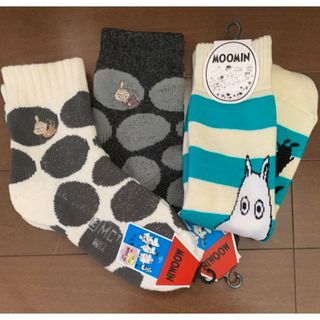 ムーミン(MOOMIN)の【新品タグ付】MOOMINルームソックス3足セット(ソックス)