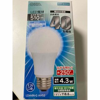 オーム電機 - LED電球 g 昼光色 OHM LDA4-G AH52