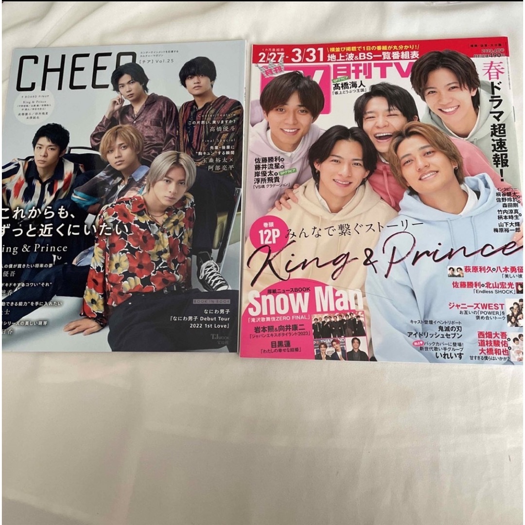 King & Prince(キングアンドプリンス)のKing & Prince  •CHEER vol.25  •月刊TV  エンタメ/ホビーの雑誌(アート/エンタメ/ホビー)の商品写真