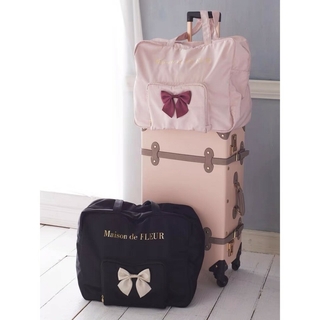 Maison de FLEUR - 新品 メゾンドフルール コンパクト ボストンバッグ キャリーオン 旅行バッグ