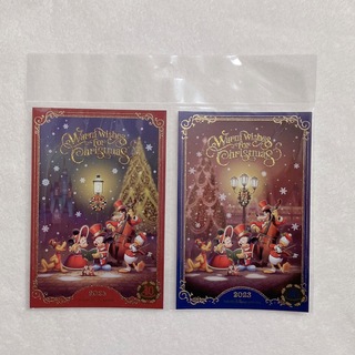 ディズニー(Disney)のディズニークリスマス2023  ポストカード(使用済み切手/官製はがき)
