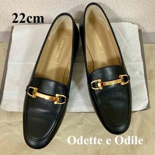 オデットエオディール(Odette e Odile)の【美品】オデットエオディール ビットローファー レザー ブラック(ローファー/革靴)