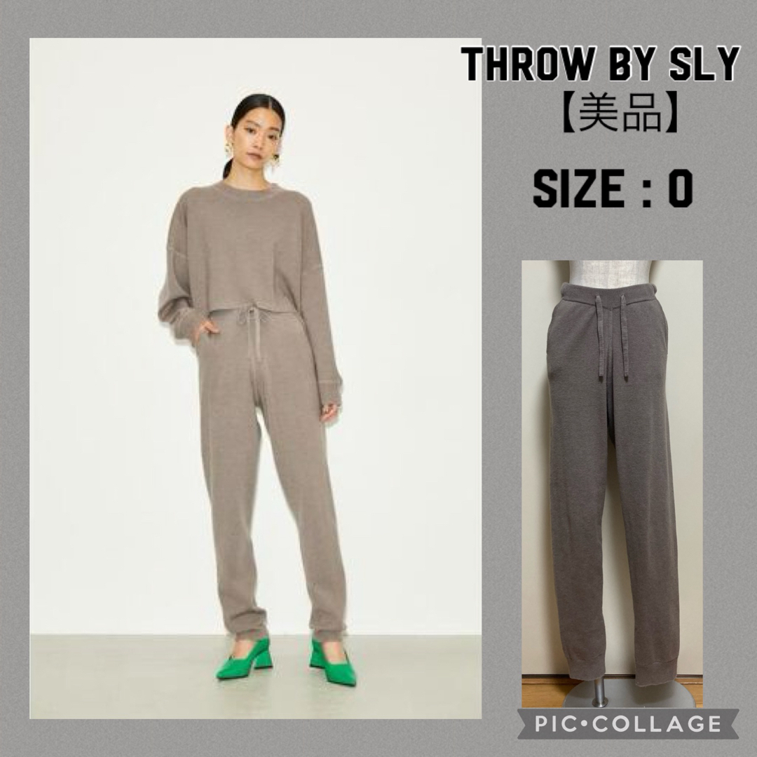 SLY(スライ)のTHROWbySLYスローバイスライ HGTROUSER ニットカジュアルパンツ レディースのパンツ(カジュアルパンツ)の商品写真