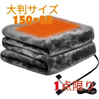 ✨1点限り✨電気毛布 掛け 150×85cm 大判サイズ 掛け敷き兼用 防寒(電気毛布)