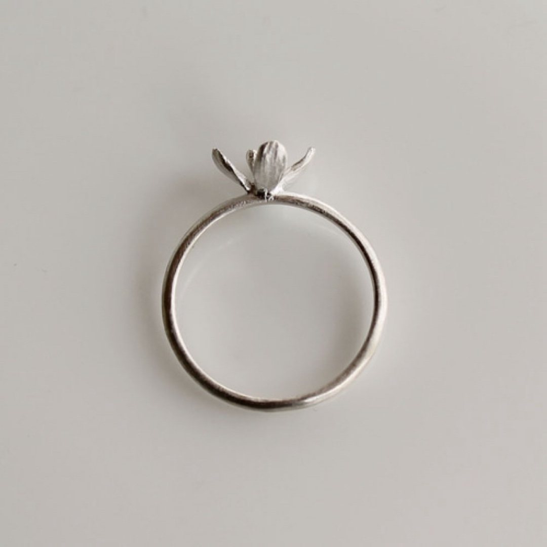 ateliermozu 花リング　ハンドメイド　指輪 ミズヒキソウリング ハンドメイドのアクセサリー(リング)の商品写真