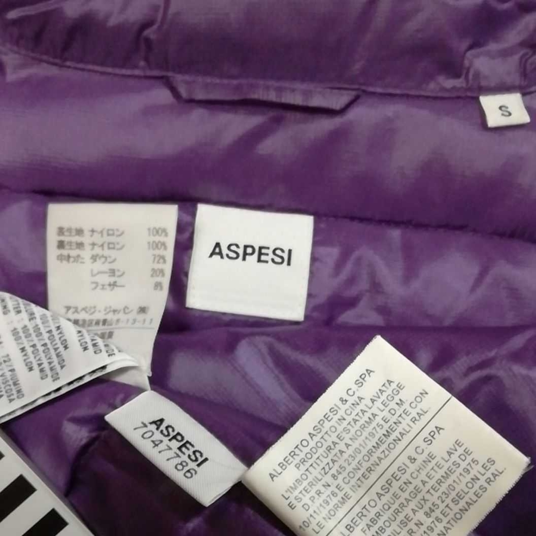 ASPESI(アスペジ)のアスペジ ASPESI メンズ ダウンベスト アウター パープル サイズS メンズのジャケット/アウター(ダウンベスト)の商品写真