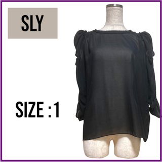 スライ(SLY)のSLY(スライ)シースルーデザインブラウスtops(シャツ/ブラウス(長袖/七分))