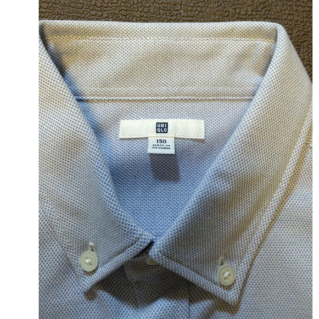 UNIQLO(ユニクロ)の新品未使用　UNIQLO　イージーケアコンフォートシャツ150 卒業式　Yシャツ キッズ/ベビー/マタニティのキッズ服男の子用(90cm~)(ドレス/フォーマル)の商品写真