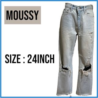 マウジー(moussy)のmoussy(マウジー)ヴィンテージダメージデニム(デニム/ジーンズ)