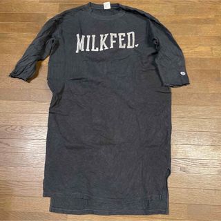 ミルクフェド(MILKFED.)の【milkfed.×champion】ミルクフェドコラボスウェットワンピース(ひざ丈ワンピース)