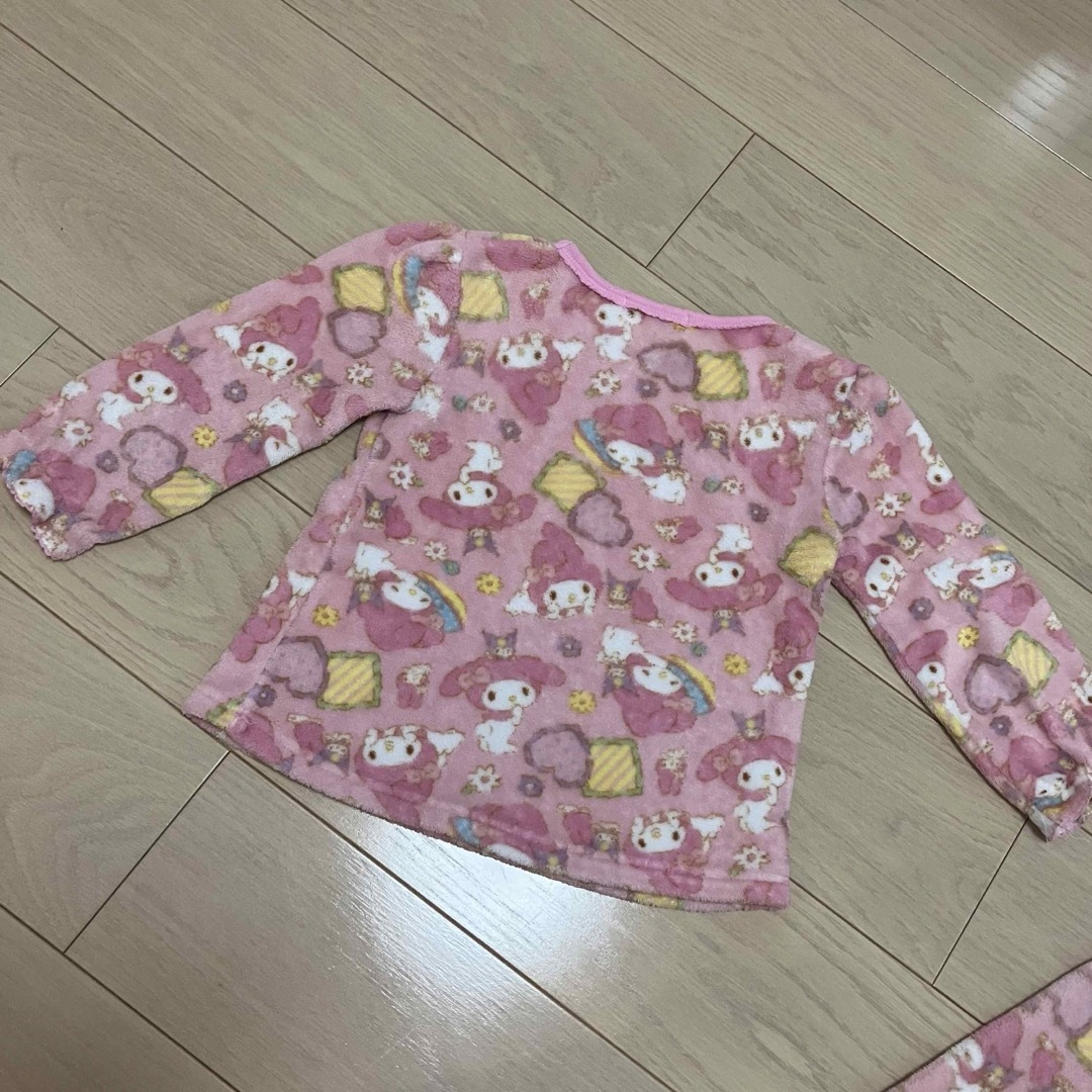 サンリオ(サンリオ)のマイメロディ★フリースパジャマ 110 キッズ/ベビー/マタニティのキッズ服女の子用(90cm~)(パジャマ)の商品写真