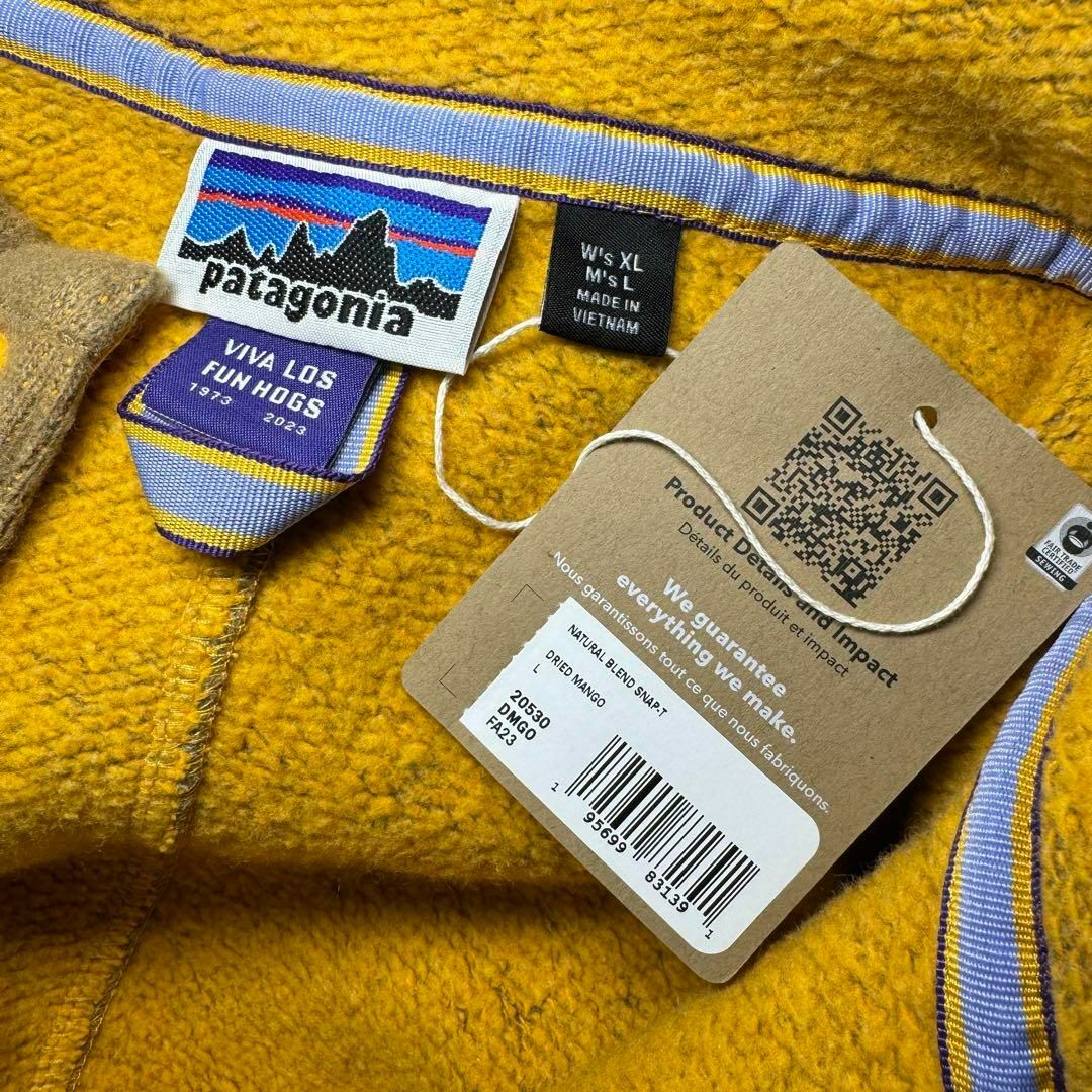 patagonia(パタゴニア)のパタゴニア ナチュラル ブレンド スナップT プルオーバー 50周年 Lサイズ メンズのジャケット/アウター(マウンテンパーカー)の商品写真