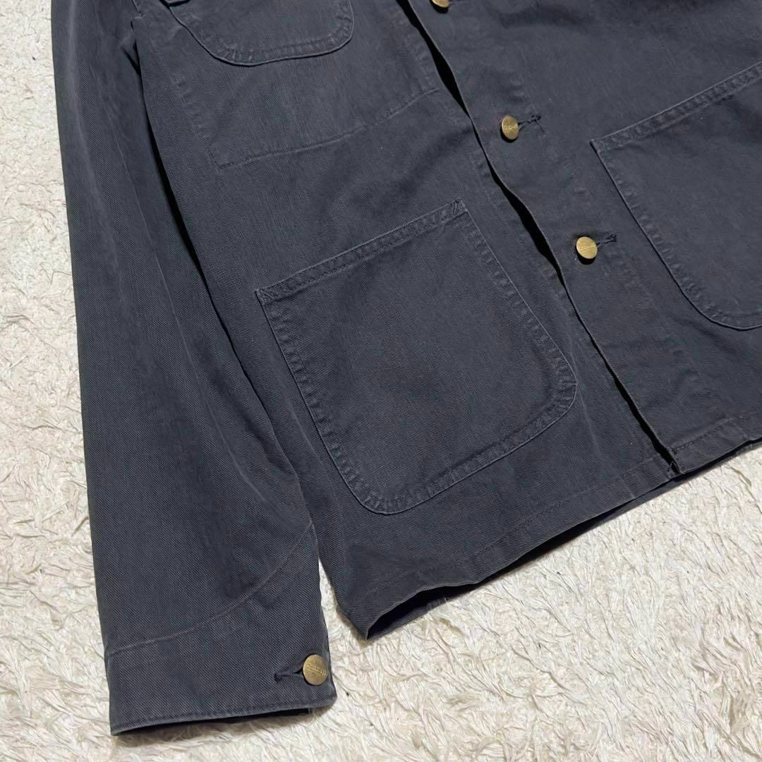 carhartt(カーハート)のCarhartt ブラック カバーオール パーカー デニム メンズのジャケット/アウター(Gジャン/デニムジャケット)の商品写真