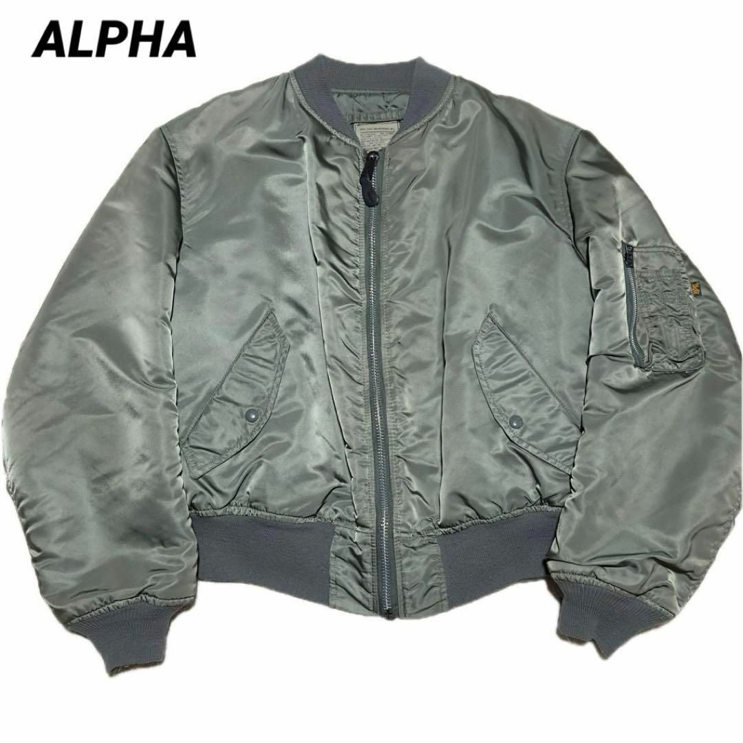 良質  Alpha ma-1 XL グランドクルー セージグリーン