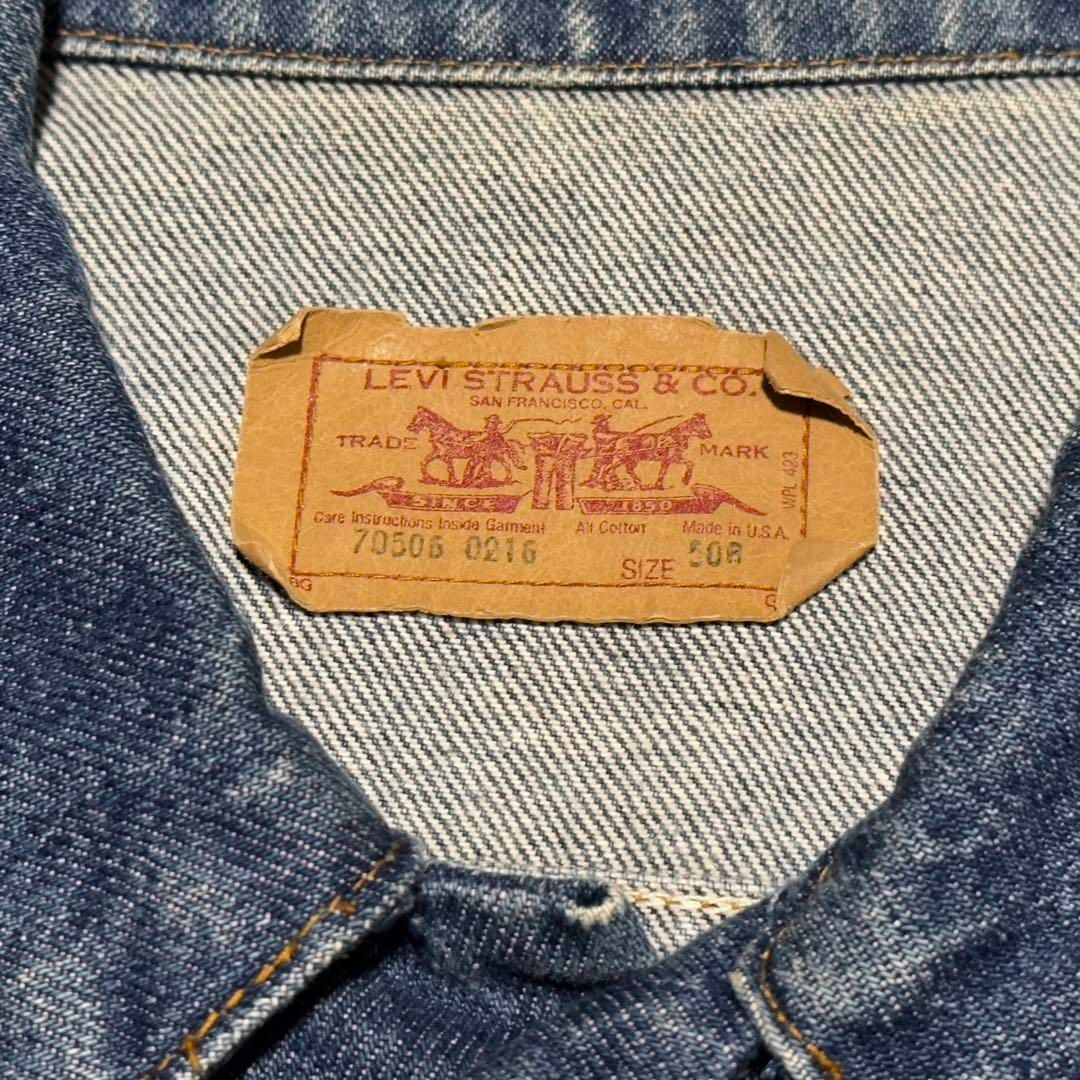 Levi's(リーバイス)のLEVI’S 70506-0216 50 大きいサイズ デニムジャケット メンズのジャケット/アウター(Gジャン/デニムジャケット)の商品写真