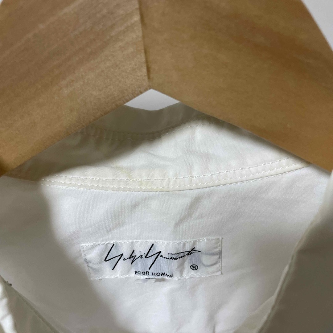 Yohji Yamamoto POUR HOMME(ヨウジヤマモトプールオム)のYohji Yamamoto 17SS 台襟環縫いブロードシャツ メンズのトップス(シャツ)の商品写真