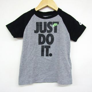 ナイキ(NIKE)のナイキ 半袖Tシャツ ロゴT ラグラン袖 スポーツウエア キッズ 男の子用 4Tサイズ グレー NIKE(Tシャツ/カットソー)