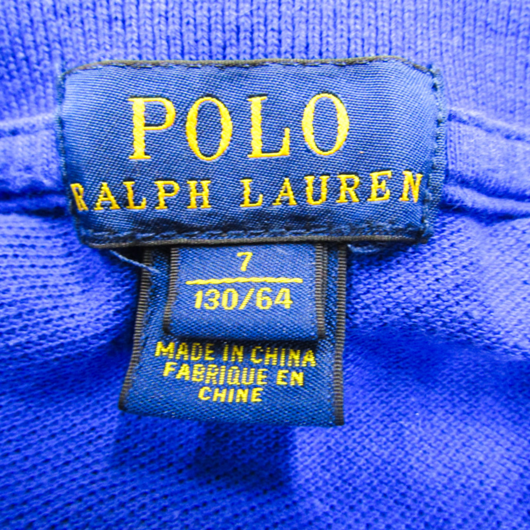 POLO RALPH LAUREN(ポロラルフローレン)のポロ・ラルフローレン 長袖ポロシャツ ビッグポニー キッズ 男の子用 9  1/32サイズ ブルー POLO RALPH LAUREN キッズ/ベビー/マタニティのキッズ服男の子用(90cm~)(Tシャツ/カットソー)の商品写真