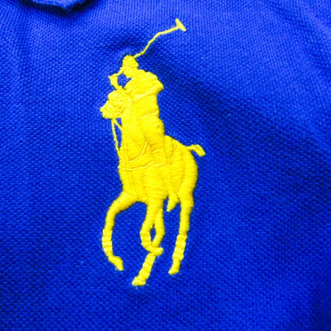 POLO RALPH LAUREN(ポロラルフローレン)のポロ・ラルフローレン 長袖ポロシャツ ビッグポニー キッズ 男の子用 9  1/32サイズ ブルー POLO RALPH LAUREN キッズ/ベビー/マタニティのキッズ服男の子用(90cm~)(Tシャツ/カットソー)の商品写真