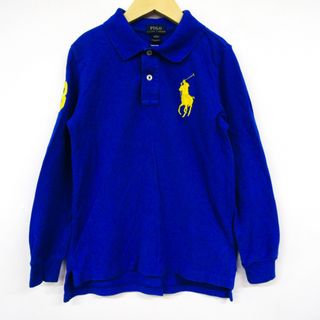 ポロラルフローレン(POLO RALPH LAUREN)のポロ・ラルフローレン 長袖ポロシャツ ビッグポニー キッズ 男の子用 9  1/32サイズ ブルー POLO RALPH LAUREN(Tシャツ/カットソー)