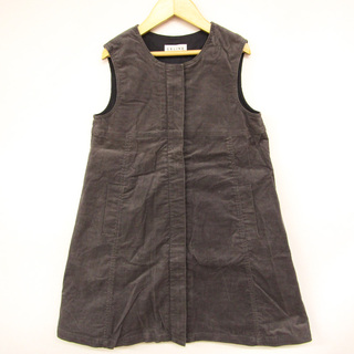 セリーヌ サロペット ジャンパースカート コーデュロイ 日本製 キッズ 女の子用 130サイズ ブラウン CELINE