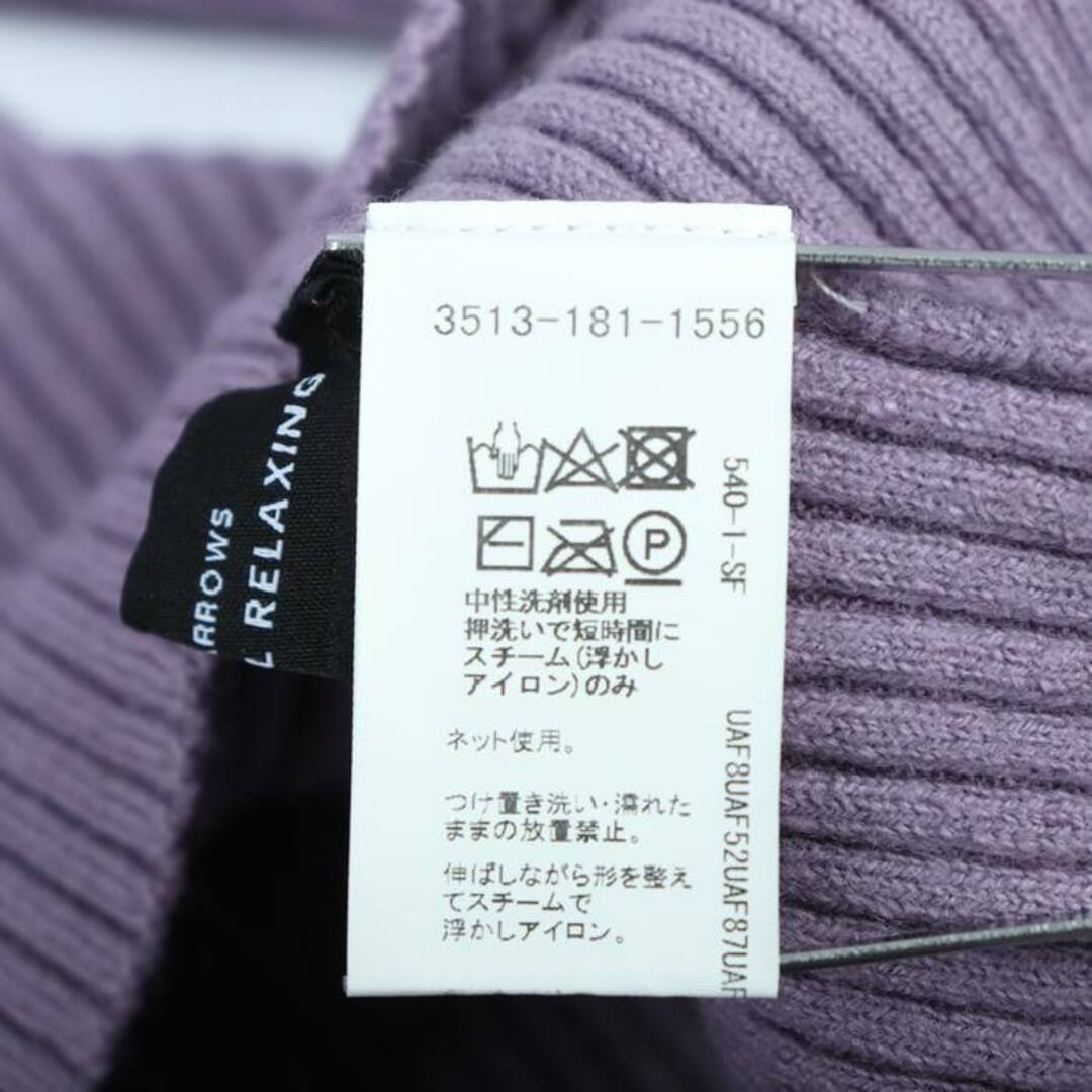 UNITED ARROWS(ユナイテッドアローズ)のユナイテッドアローズ ニット セーター 長袖 ウール100% Sサイズ相当 トップス レディース ﾌﾘｰサイズ パープル UNITED ARROWS レディースのトップス(ニット/セーター)の商品写真