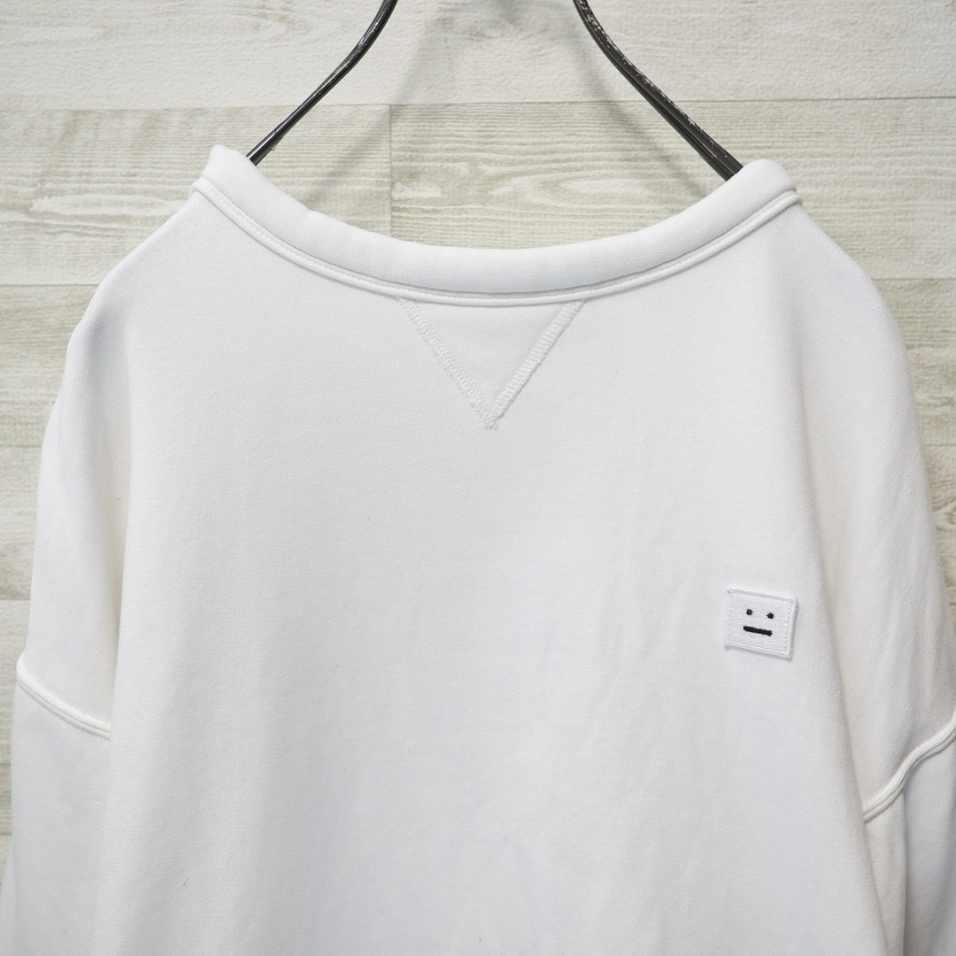 Acne Studios(アクネストゥディオズ)のACNE STUDIOS 17SS Fint Face Sweat -Wht/S メンズのトップス(スウェット)の商品写真