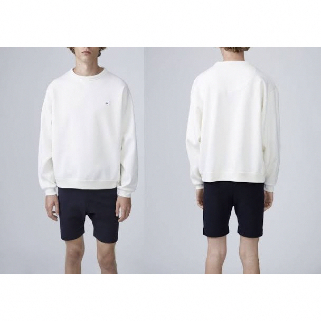 Acne Studios(アクネストゥディオズ)のACNE STUDIOS 17SS Fint Face Sweat -Wht/S メンズのトップス(スウェット)の商品写真